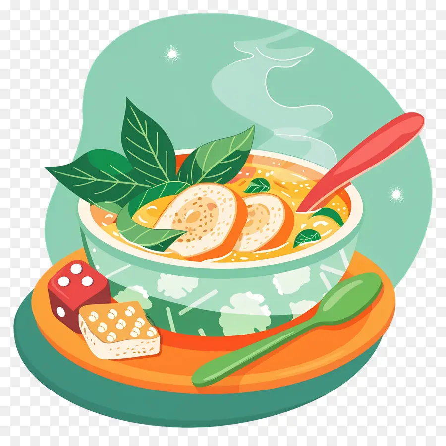 Nourriture Délicieuse，Bol De Soupe PNG