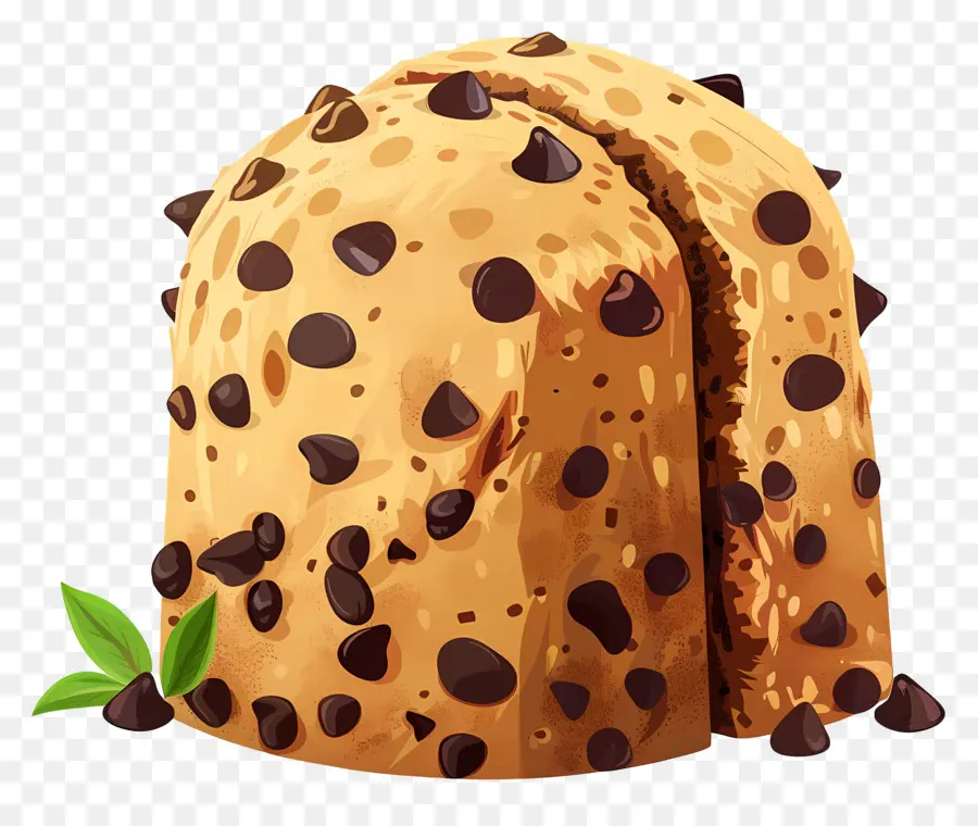 Panettone，Gâteau Aux Pépites De Chocolat PNG