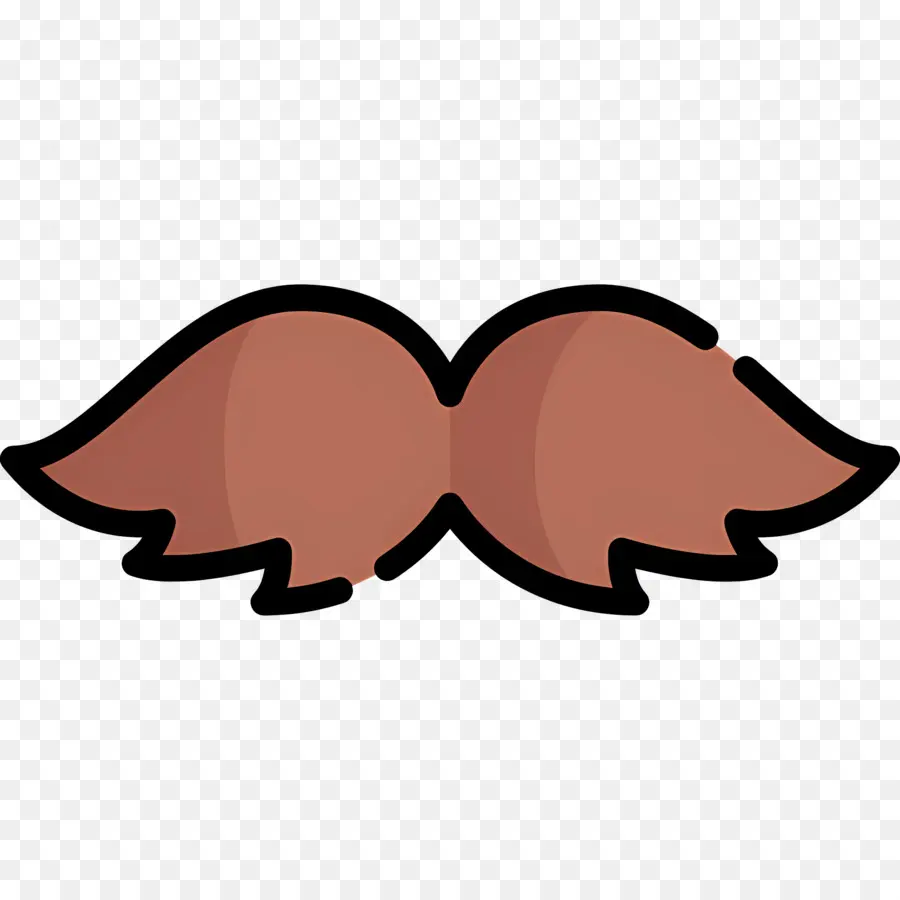 Moustache，Moustache Brune PNG