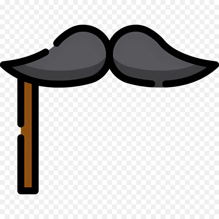 Moustache，Moustache Sur Bâton PNG