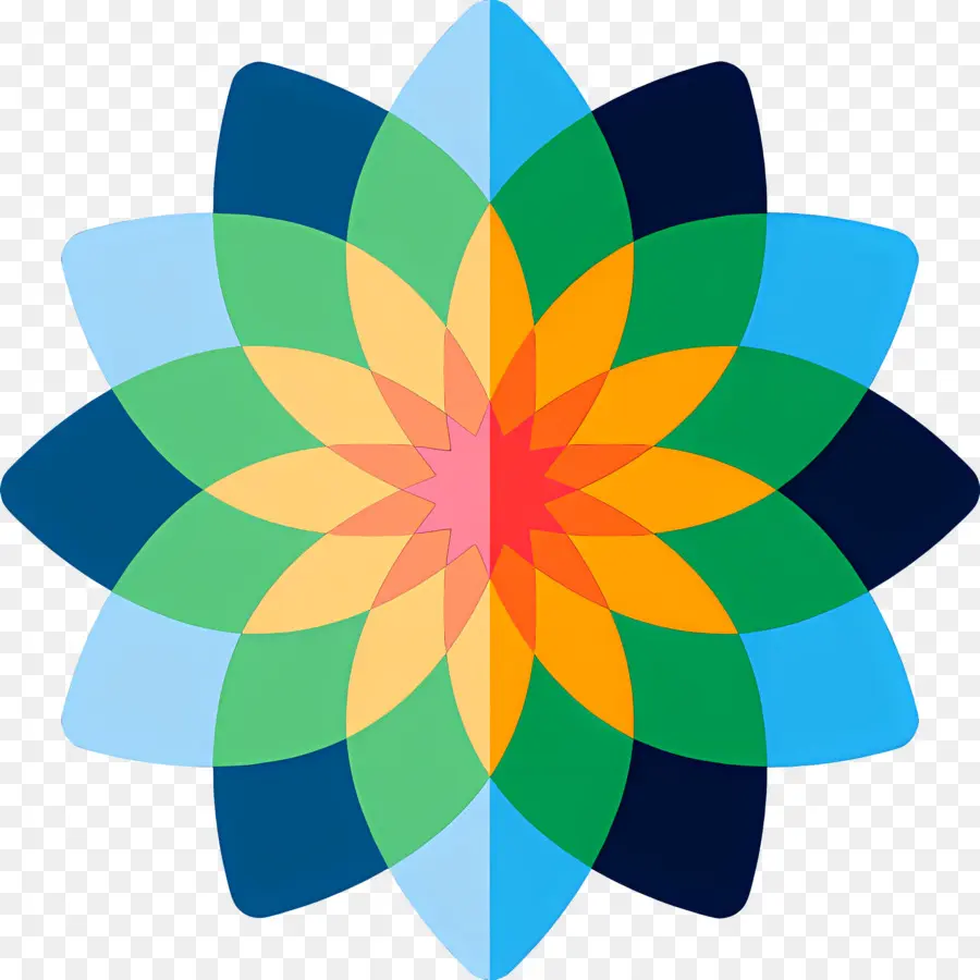 Symbole Du Lotus，Fleur Colorée PNG