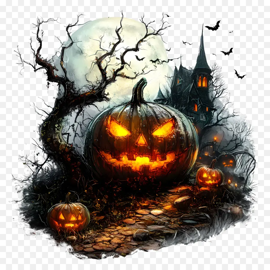 Nuit D'halloween，Citrouille PNG