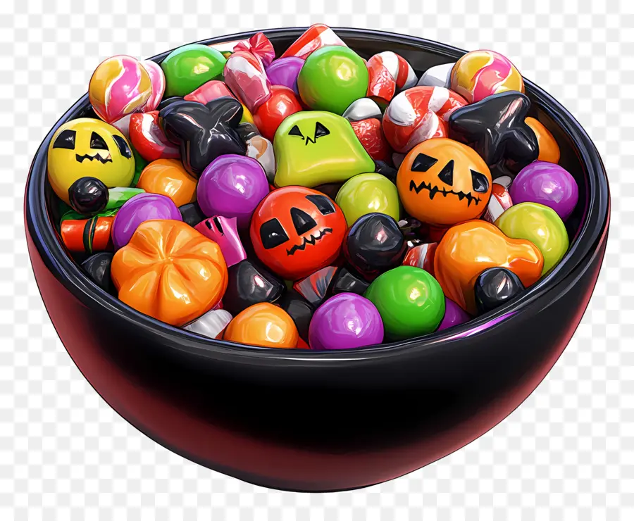 Bol De Bonbons D'halloween，Citrouille PNG