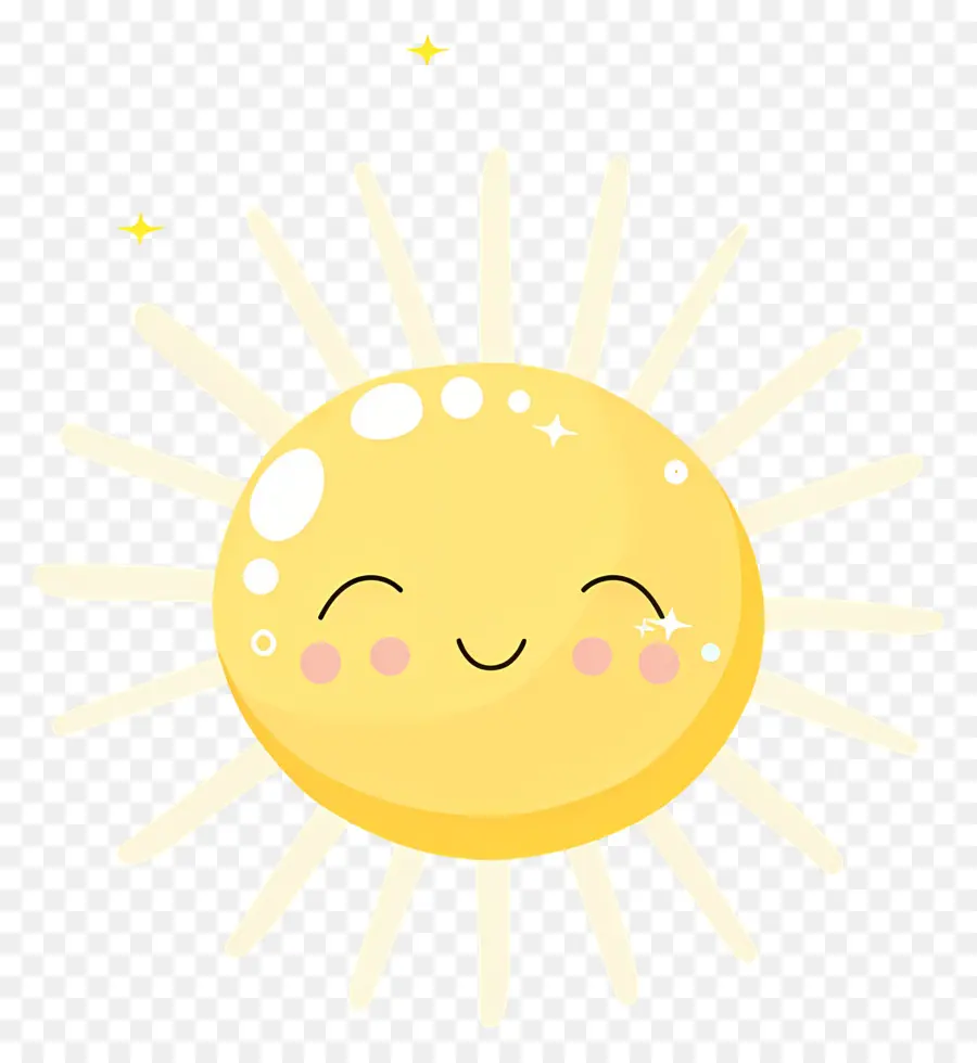 Soleil Kawaii，Soleil Souriant PNG