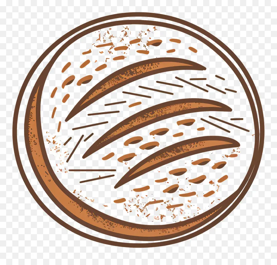 Pain Rond，Croûte PNG