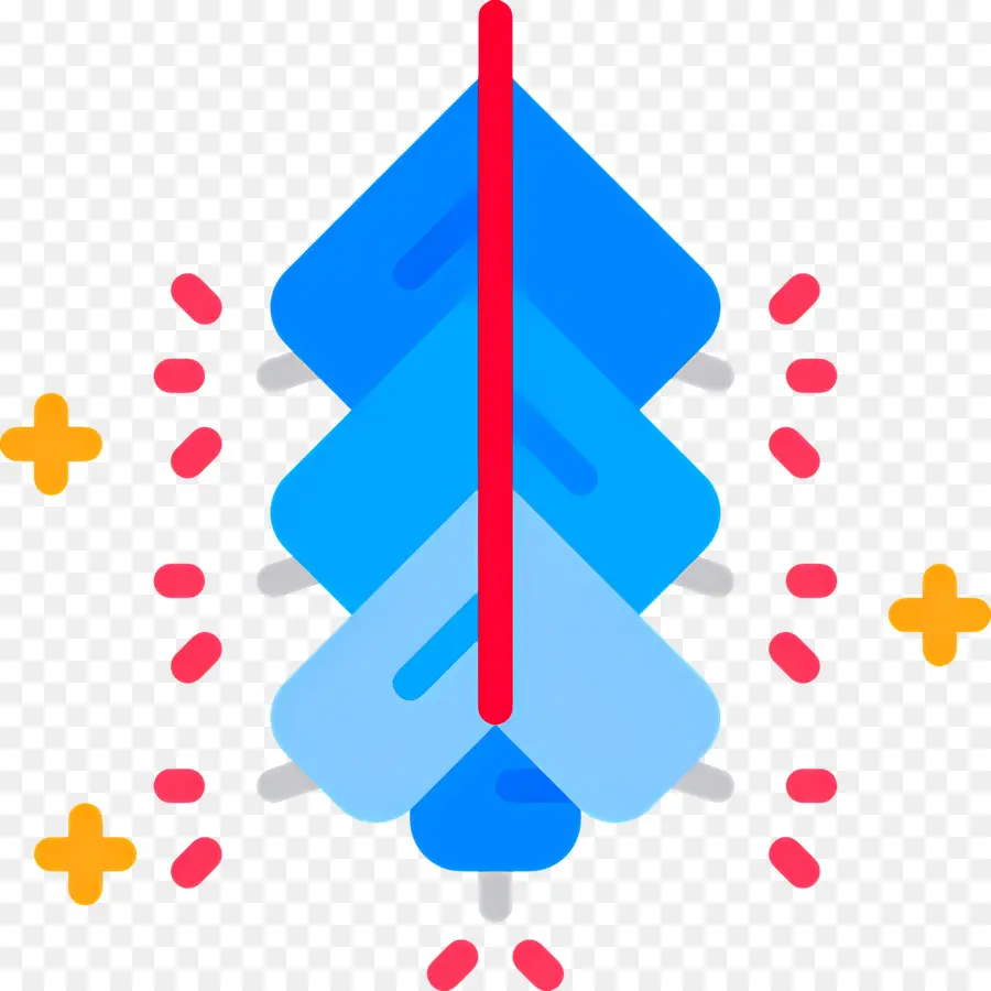 Pétards，Plume Bleue PNG