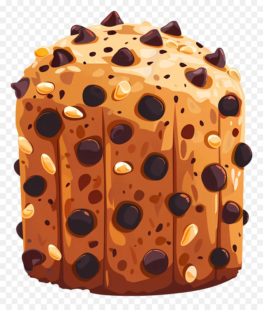 Panettone，Panettone Aux Pépites De Chocolat PNG