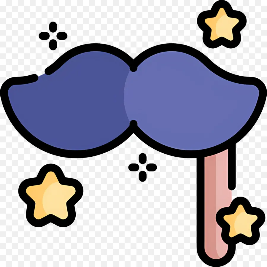 Moustache，Moustache Bleue PNG