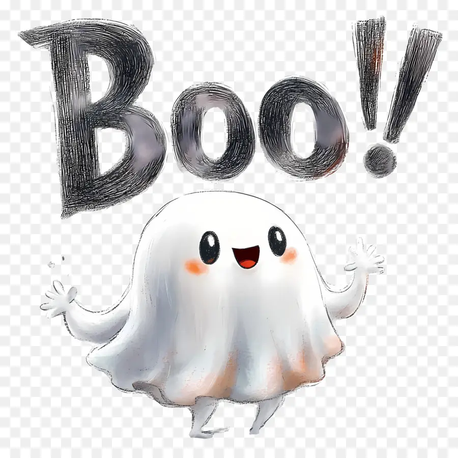 Bouh D'halloween，Fantôme Mignon PNG