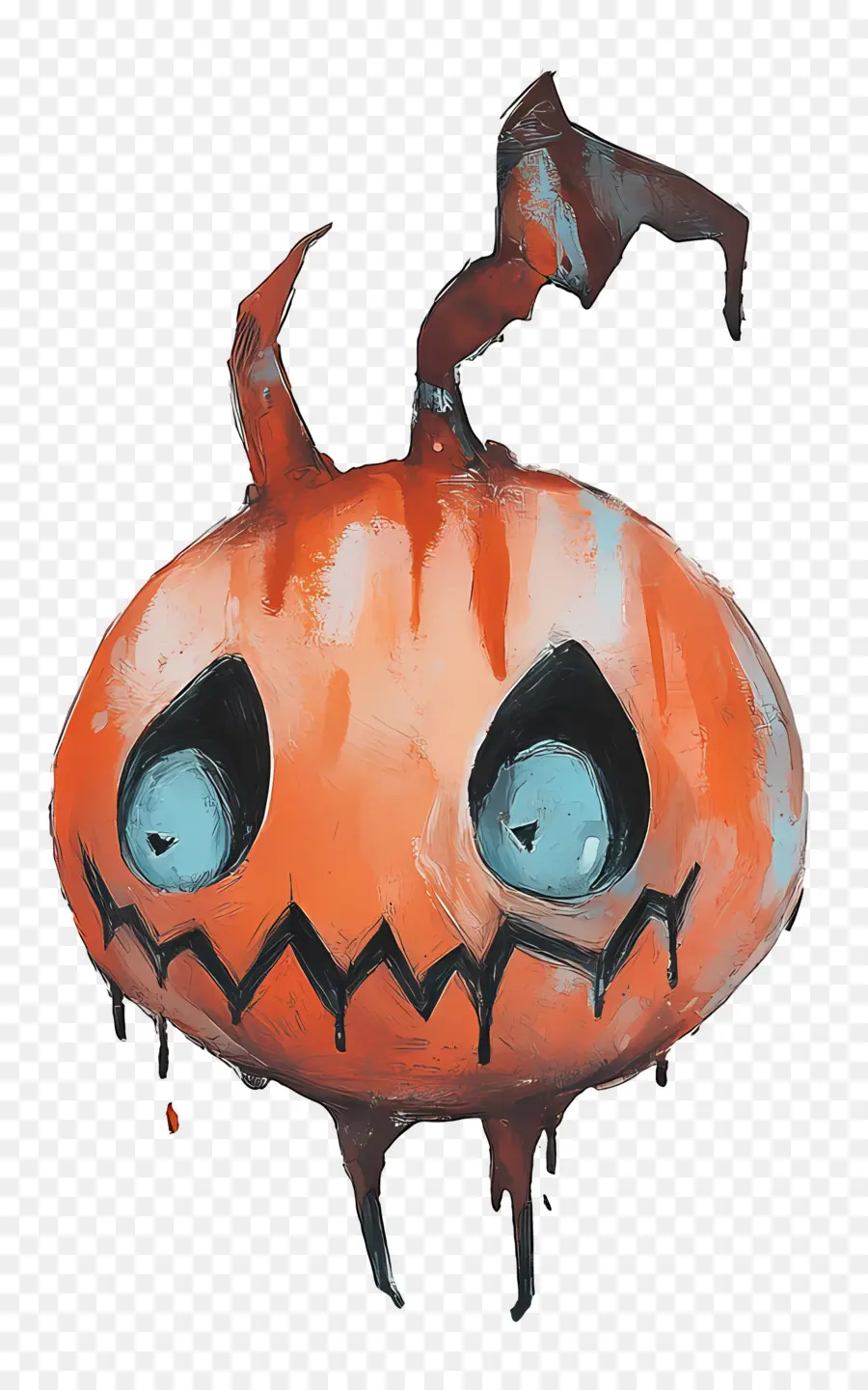 Bouh D'halloween，Citrouille Effrayante PNG