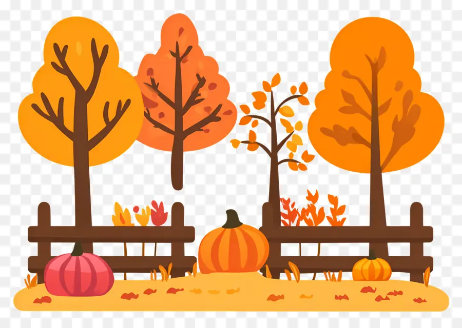 Jardin D'automne，Paysage D'automne PNG