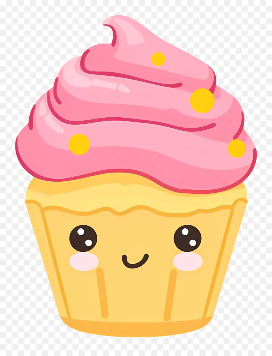 Cupcake Kawaii，Petit Gâteau Mignon PNG