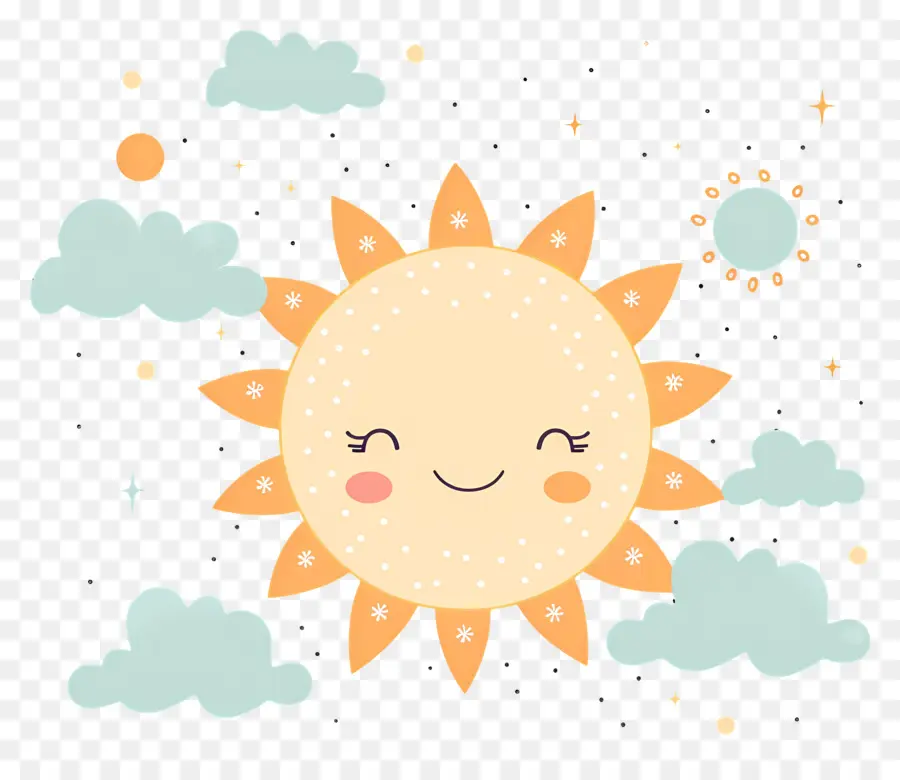 Soleil Kawaii，Soleil Mignon PNG