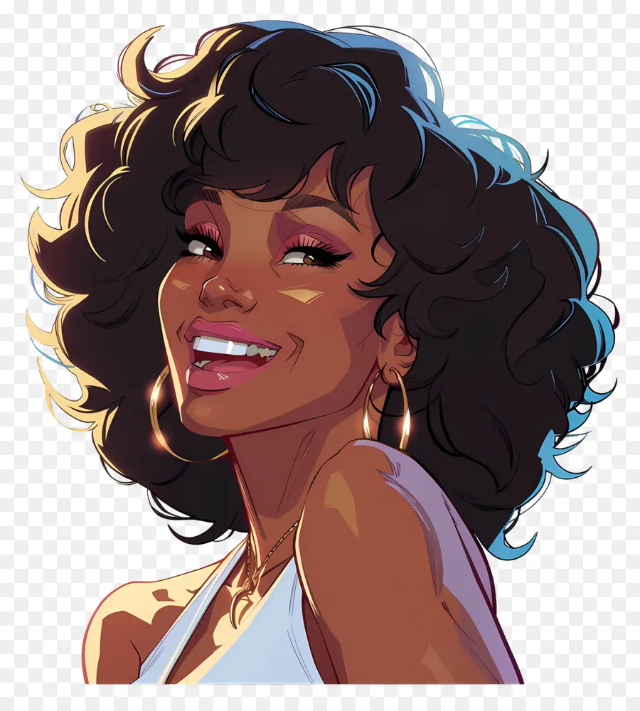 Whitney Houston，Femme Souriante PNG