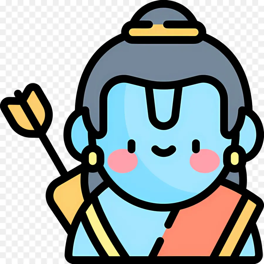 Rama，Divinité Bleue PNG