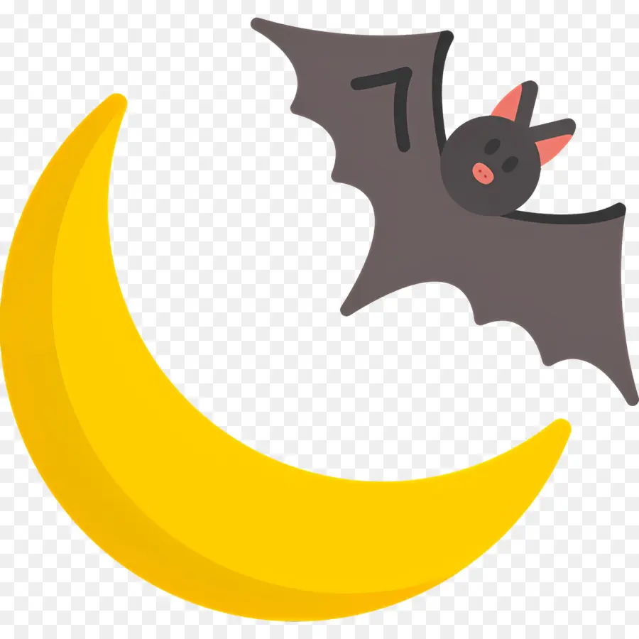 Lune D'halloween，Lune Et Chauves Souris PNG