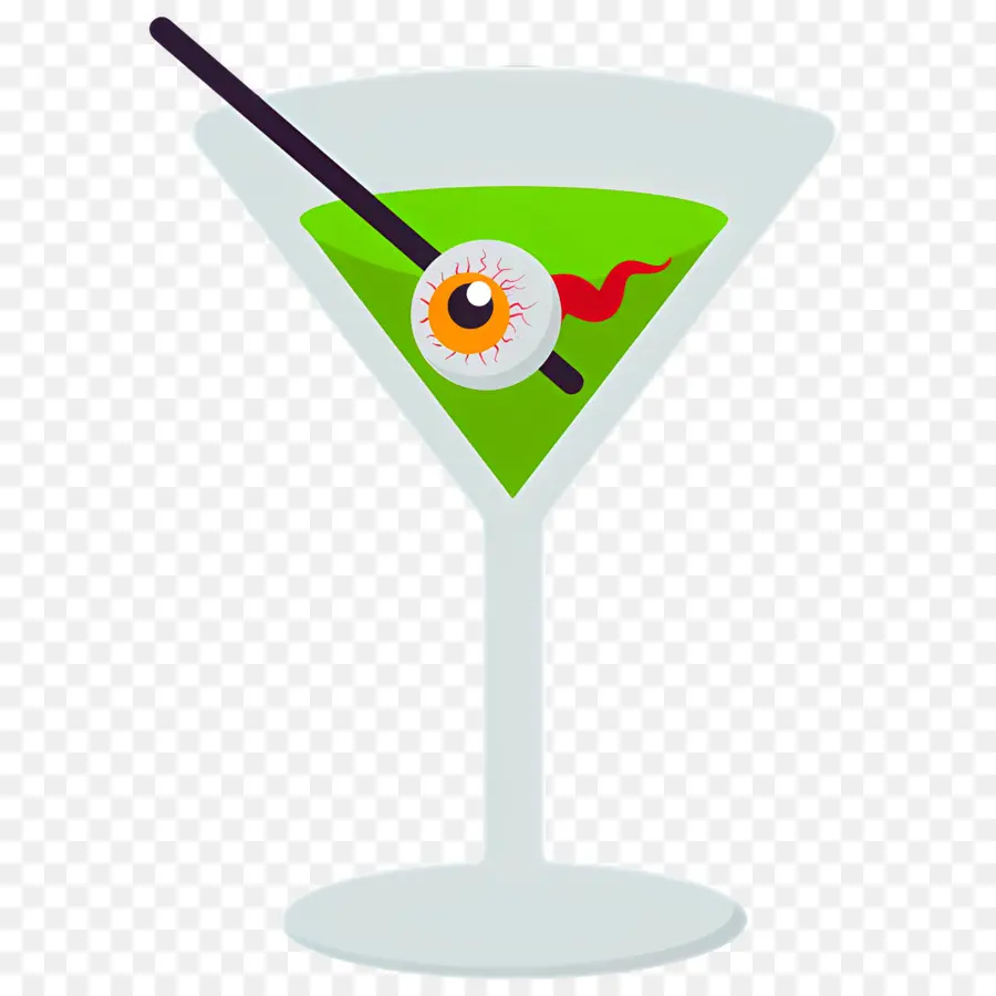 Cocktail D'halloween，Cocktail Avec Globe Oculaire PNG