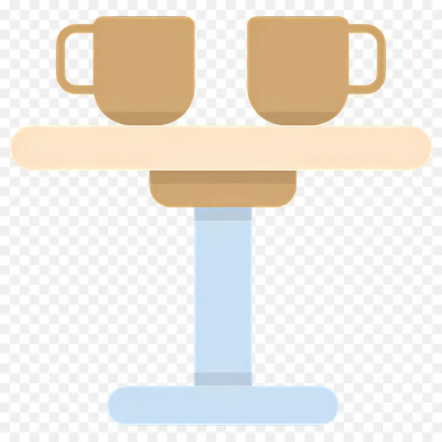 Table Basse，Table Avec Des Tasses PNG