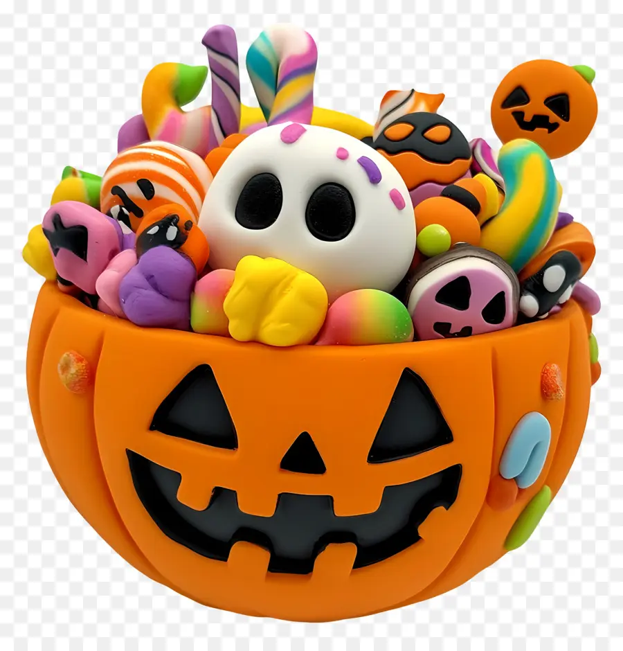 Bol De Bonbons D'halloween，Bonbons D'halloween PNG