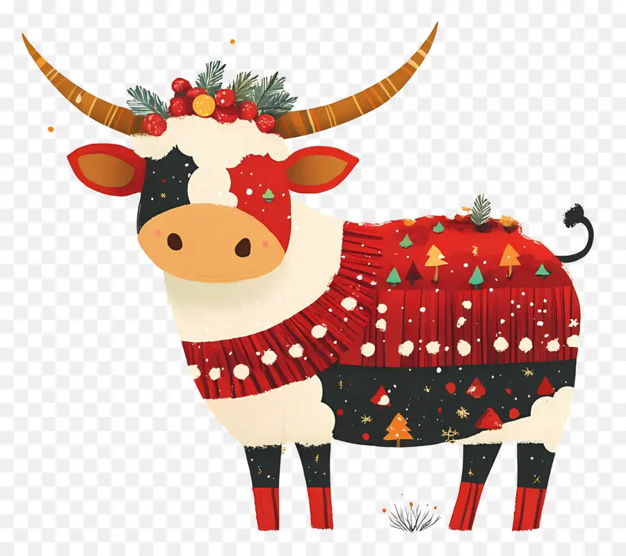 Vache De Noël，Vacances PNG