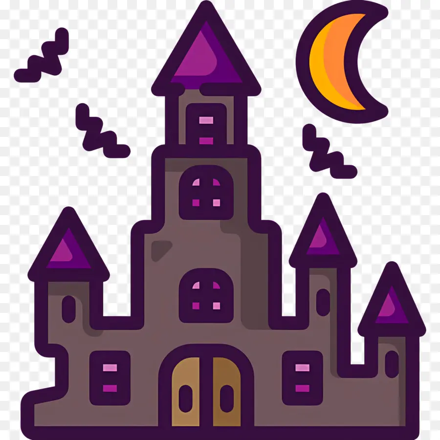 Château D'halloween，Château PNG