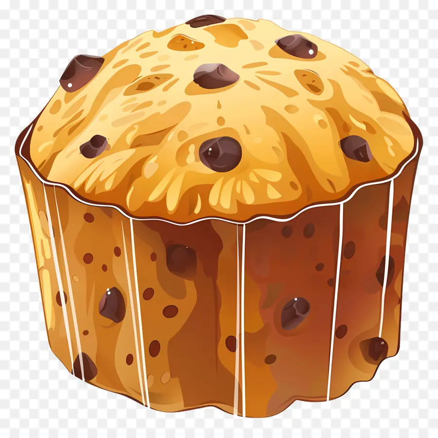 Panettone，Panettone Aux Pépites De Chocolat PNG