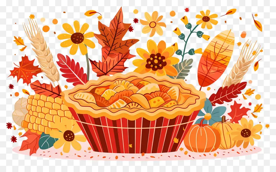 Tarte De Thanksgiving，Tarte D'automne PNG