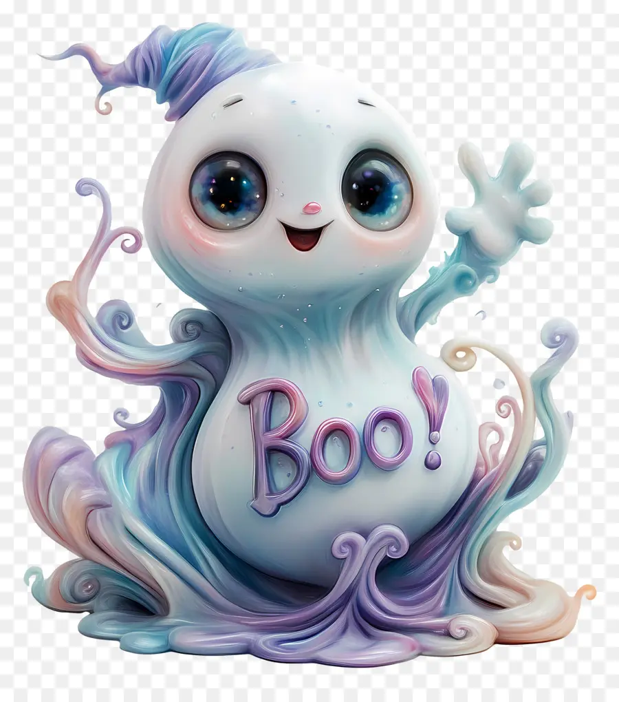 Bouh D'halloween，Fantôme Mignon PNG