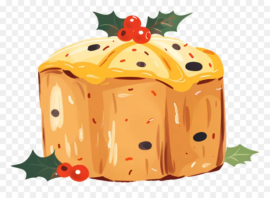 Panettone，Gâteau De Noël PNG