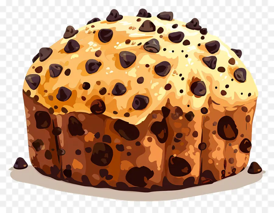 Panettone，Panettone Aux Pépites De Chocolat PNG