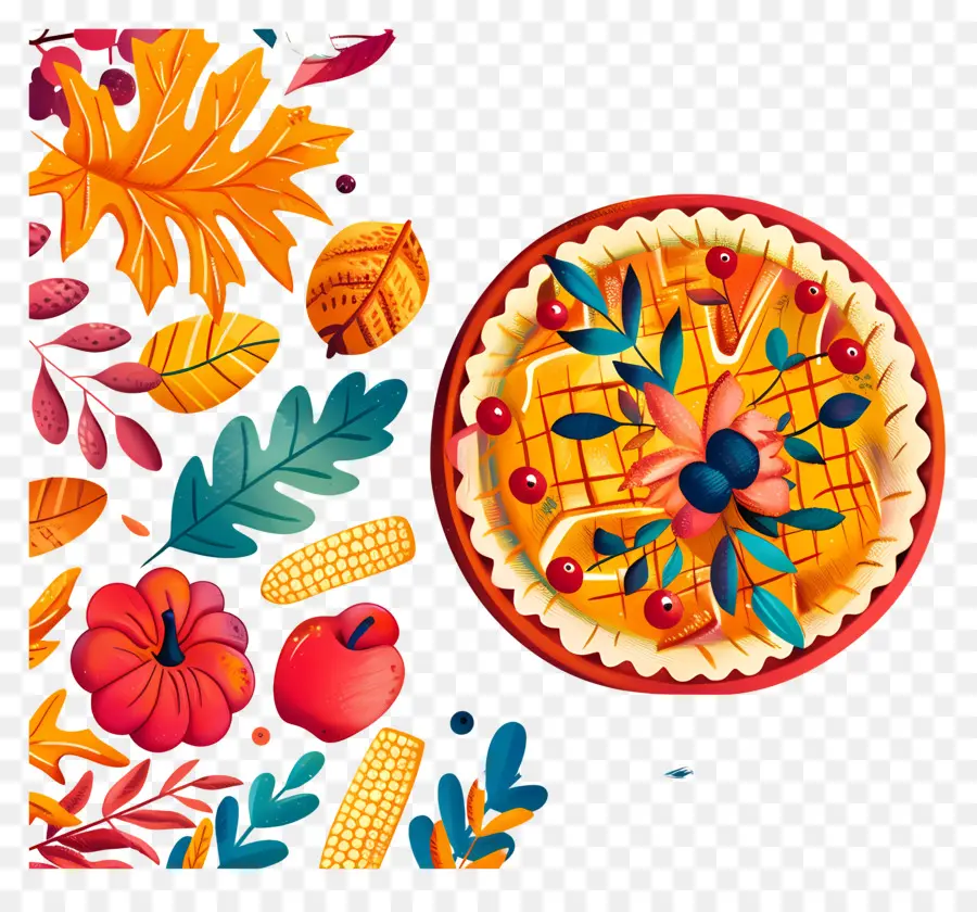 Tarte De Thanksgiving，Tarte D'automne PNG