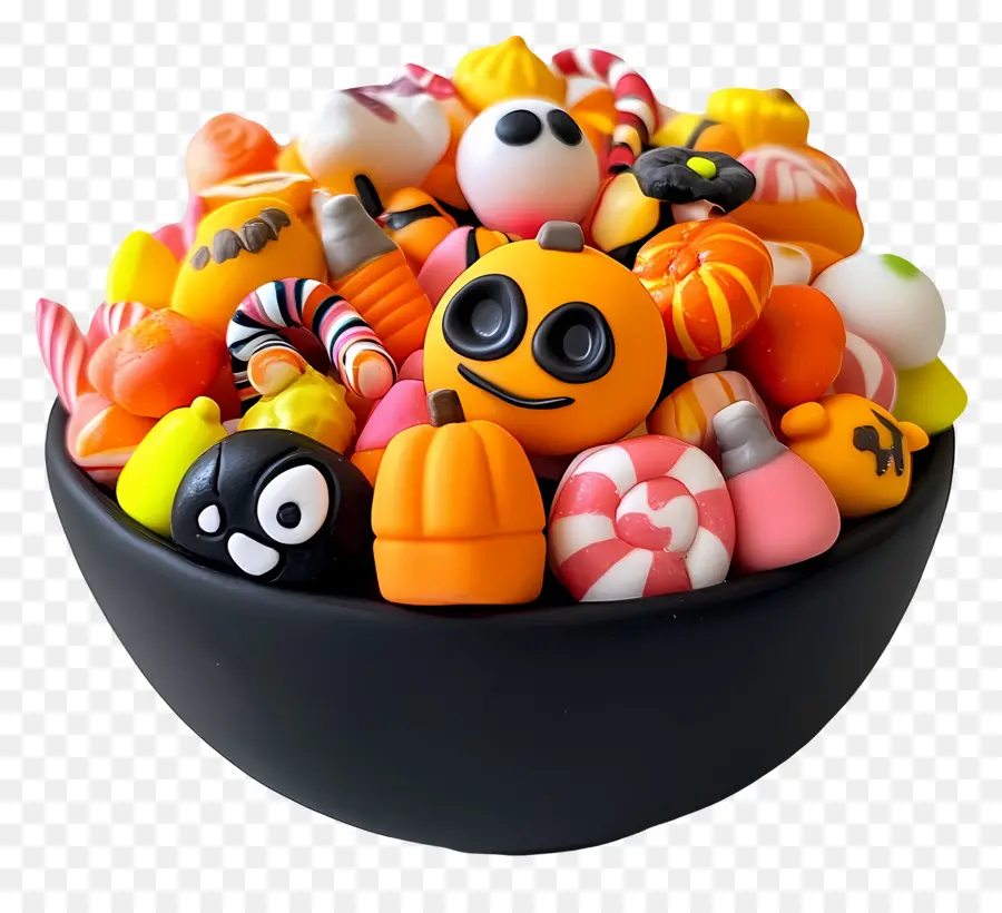 Bol De Bonbons D'halloween，Halloween PNG