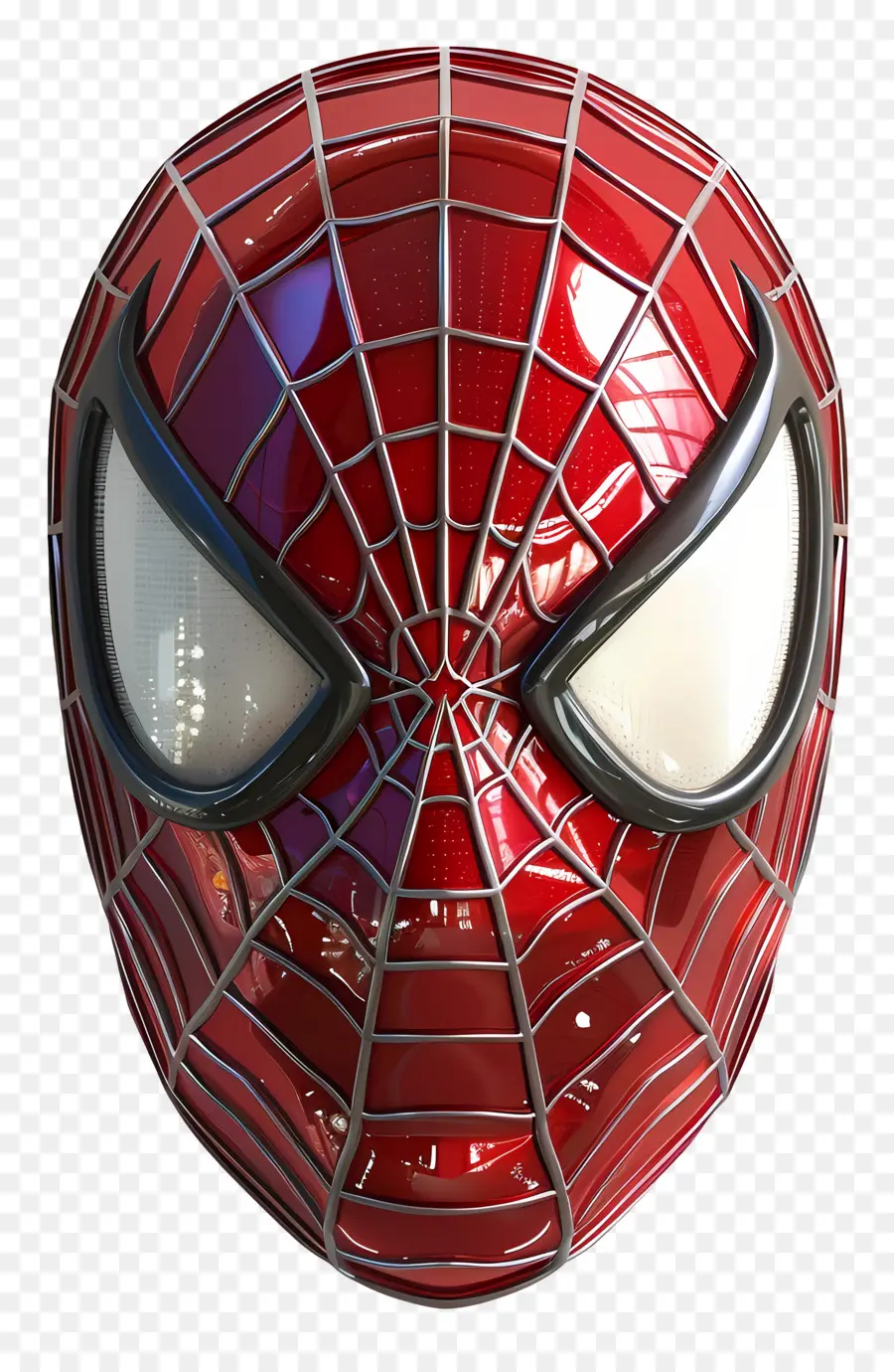 Visage De Spiderman，Masque Spider Man Rouge PNG