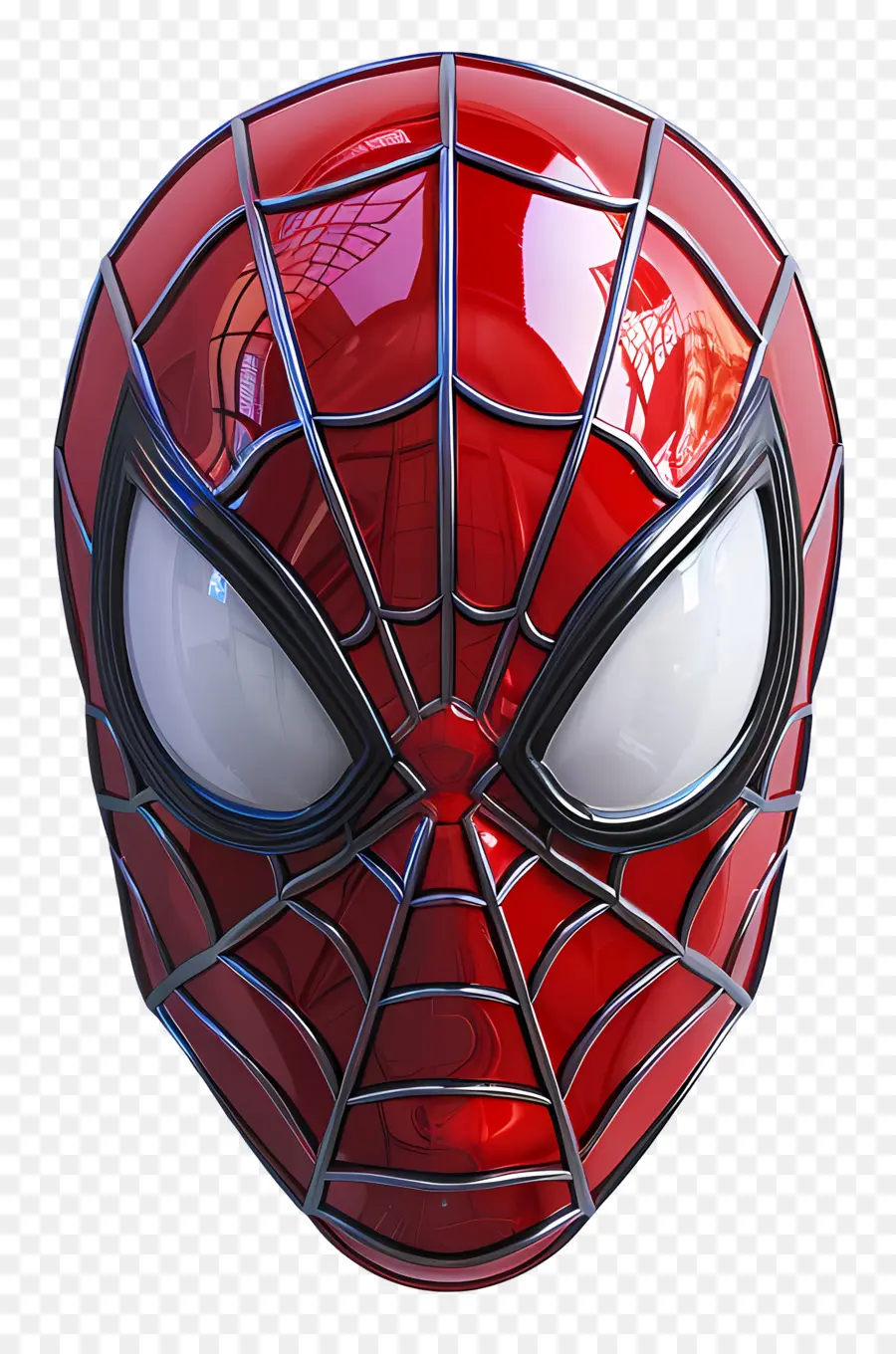 Visage De Spiderman，Masque Spider Man Rouge PNG