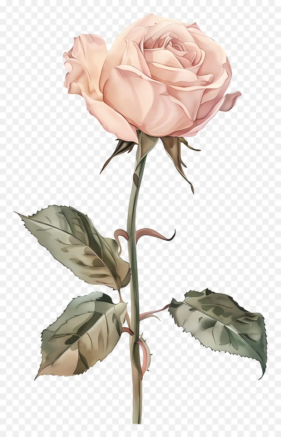 Aquarelle Rose，Roses Roses PNG