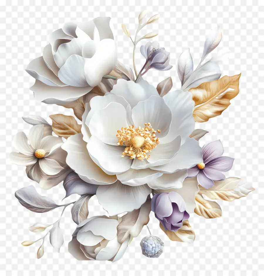 Fleurs De Mariage，Fleurs En Papier PNG