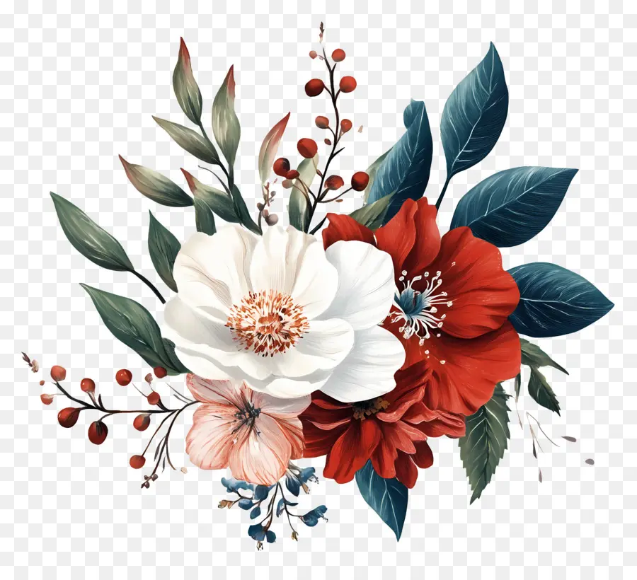 Fleurs De Mariage，Bouquet PNG