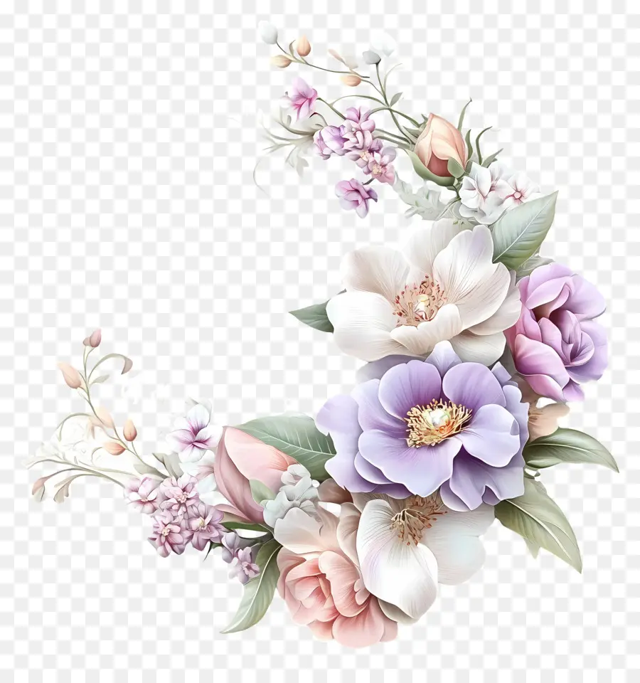 Fleurs De Mariage，Bouquet PNG