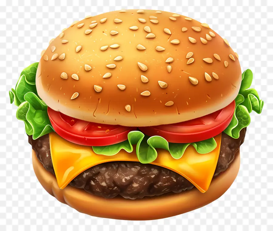 Burger Animé，Cheeseburger PNG