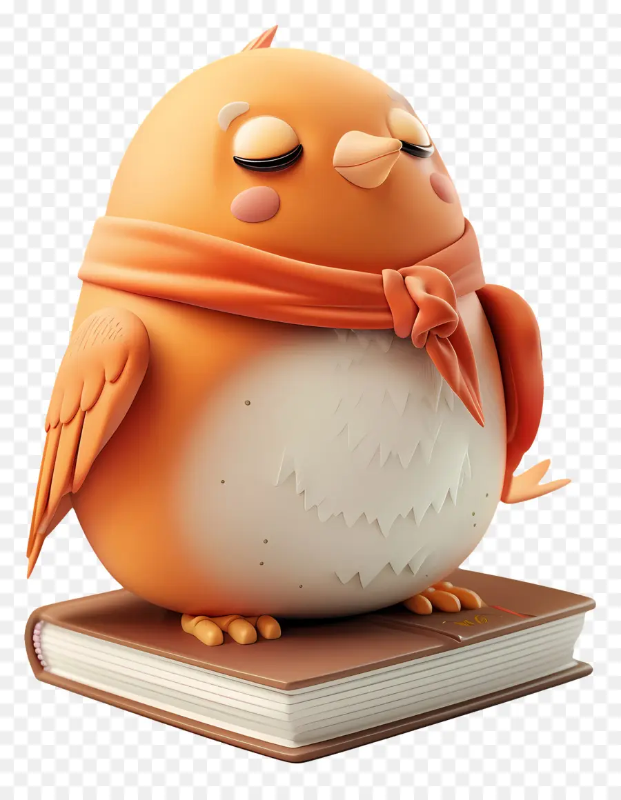 Livres Animés，Oiseau Orange PNG