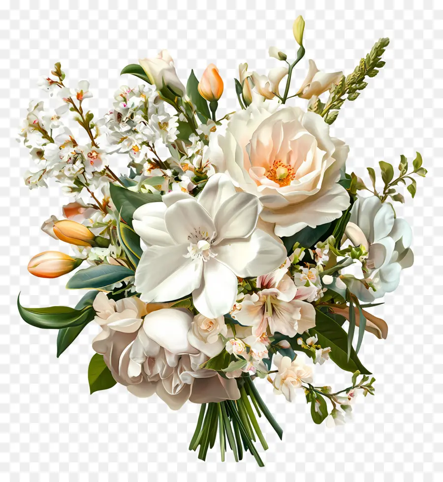 Fleurs De Mariage，Fleurs Blanches PNG