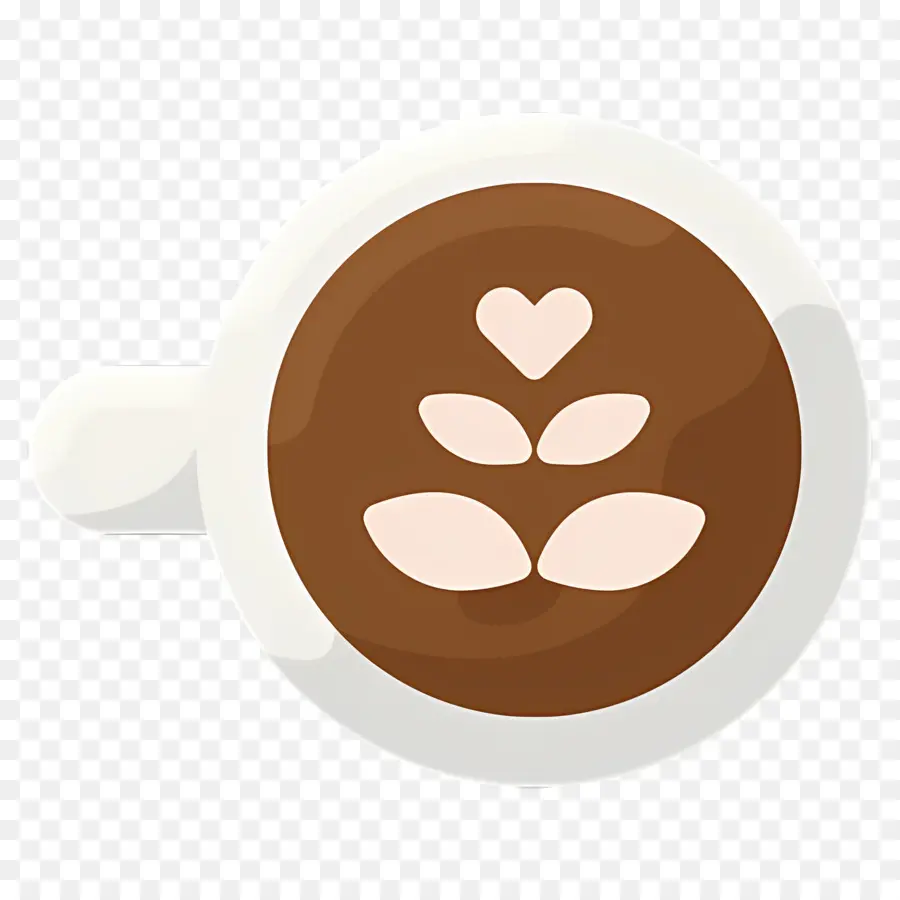 Café Cappuccino，Art Du Latté PNG