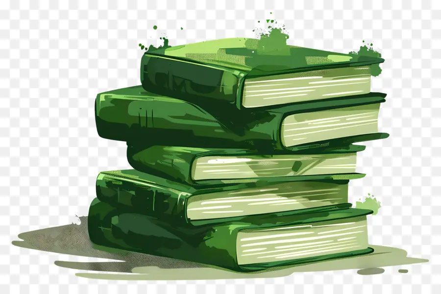 Livres Verts，Empiler PNG