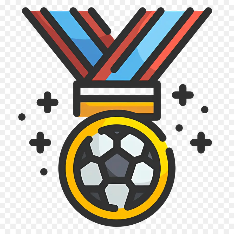 Club De Football，Médaille De Football PNG