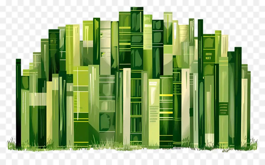 Livres Verts，Empiler PNG