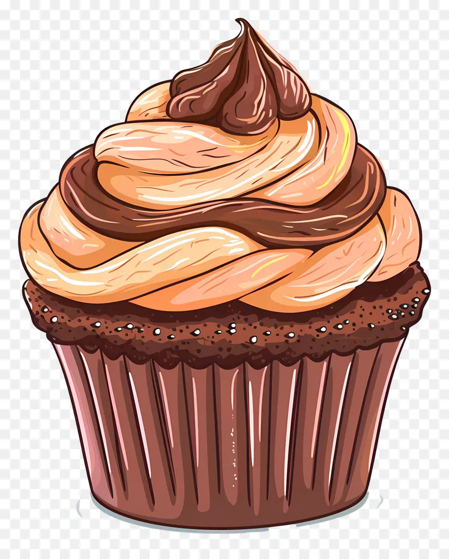 Cupcake Millésime，Petit Gâteau Au Chocolat PNG