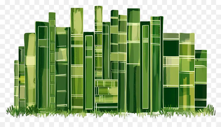 Livres Verts，Empiler PNG