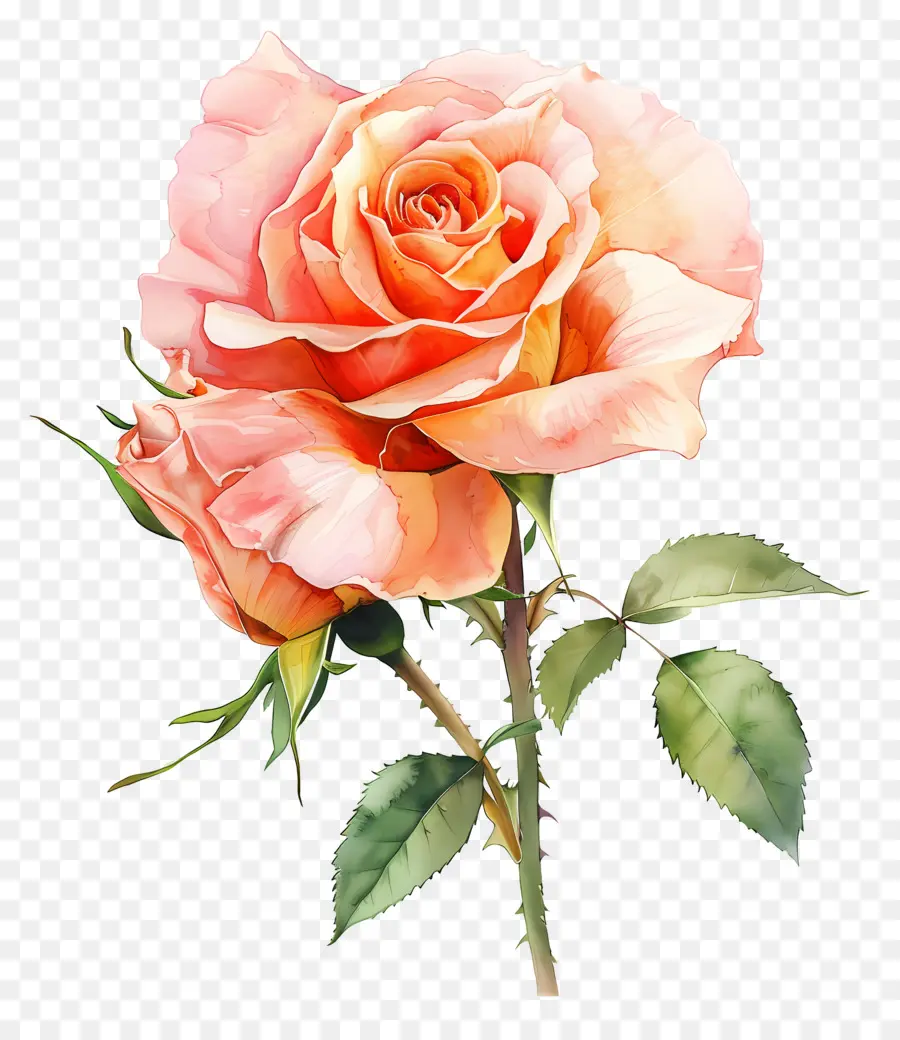 Aquarelle Rose，Bouquet De Roses Roses PNG