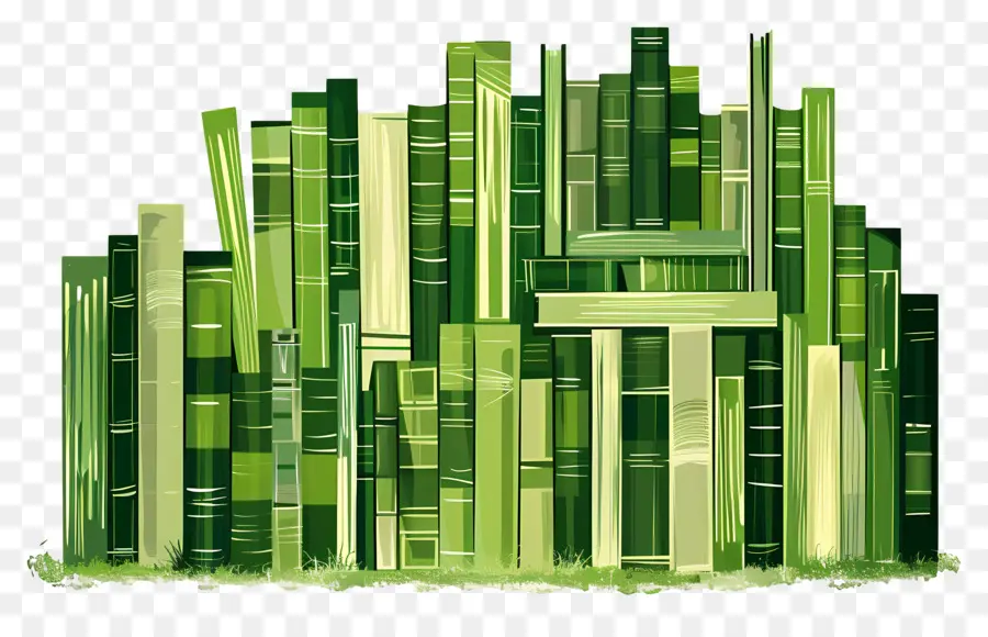 Livres Verts，Empiler PNG