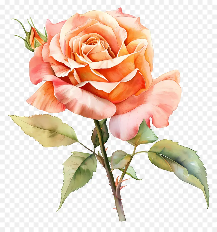 Aquarelle Rose，Bouquet De Roses Roses PNG